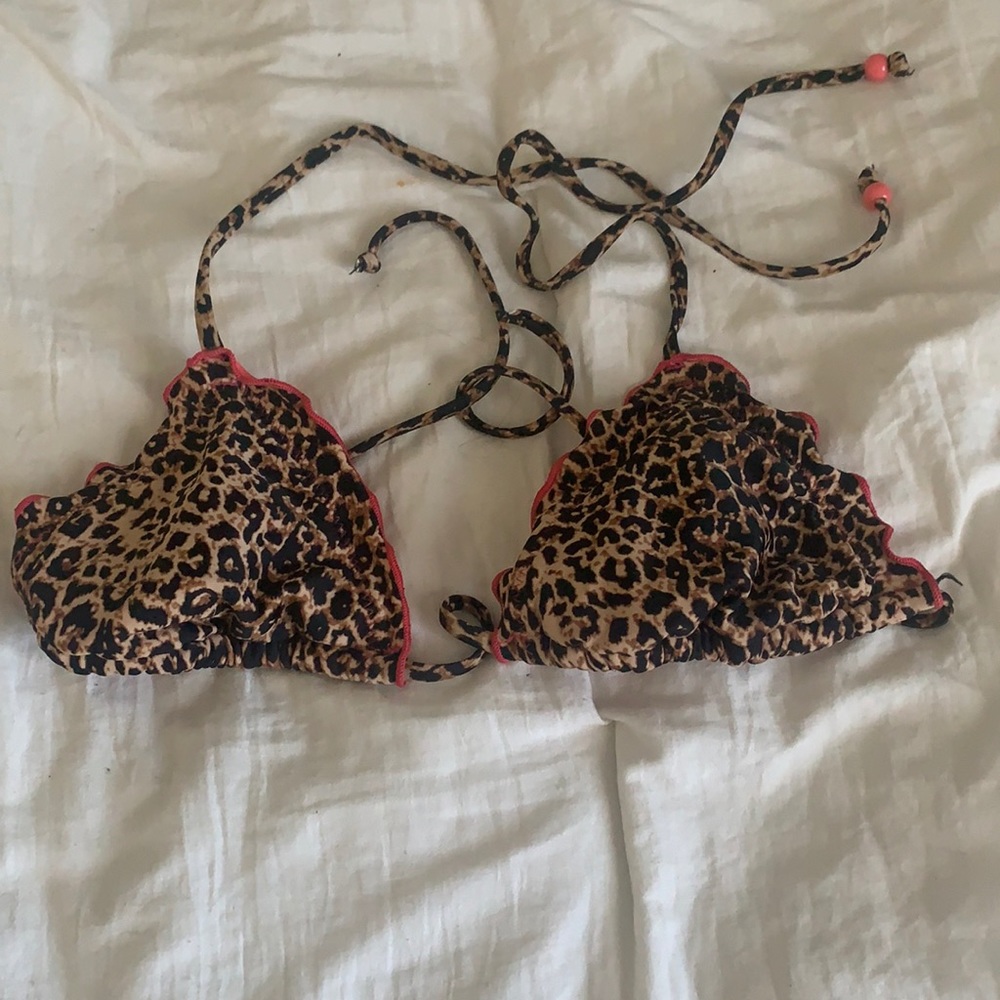 Cheetah bikini top